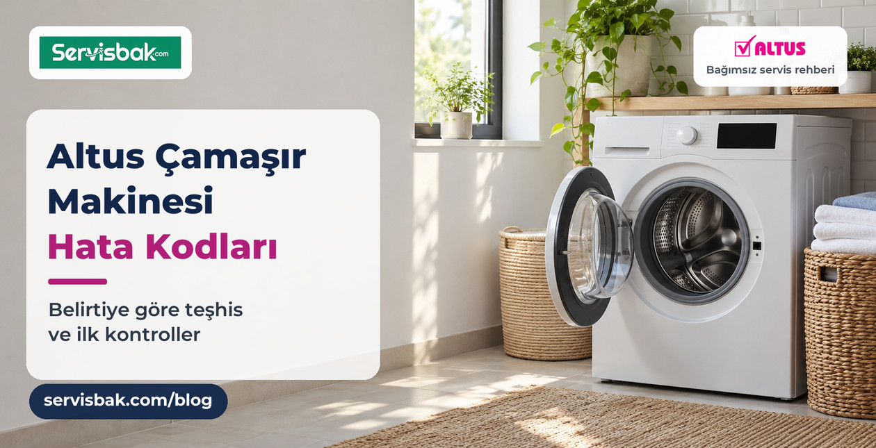 Güncel Altus Çamaşır Makinesi Hata Kodları