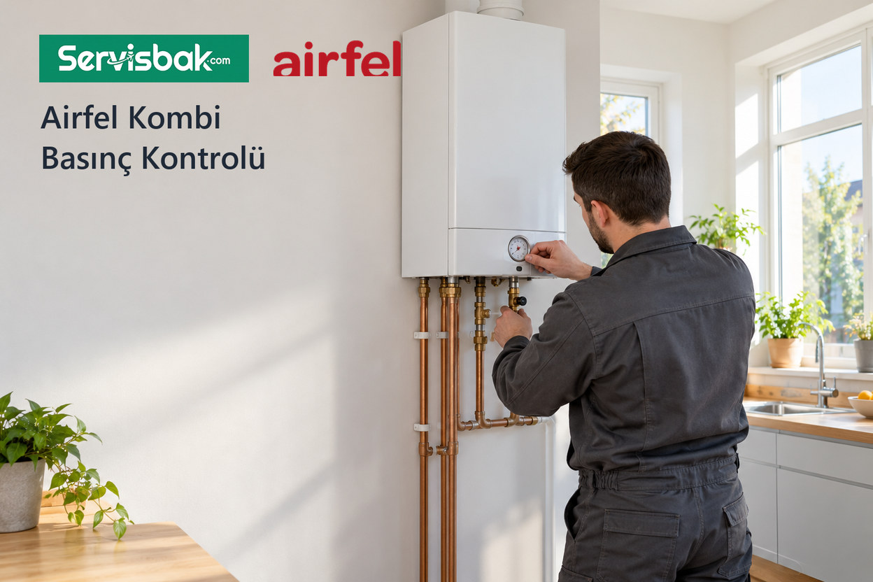 Airfel kombi basınç kontrolü - Servisbak.com