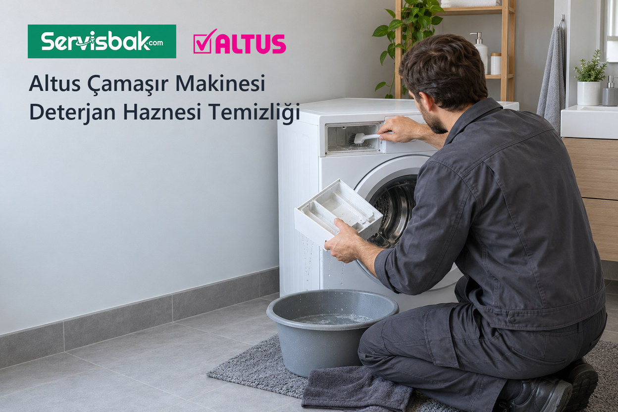Altus çamaşır makinesi deterjan haznesi temizliği - Servisbak.com