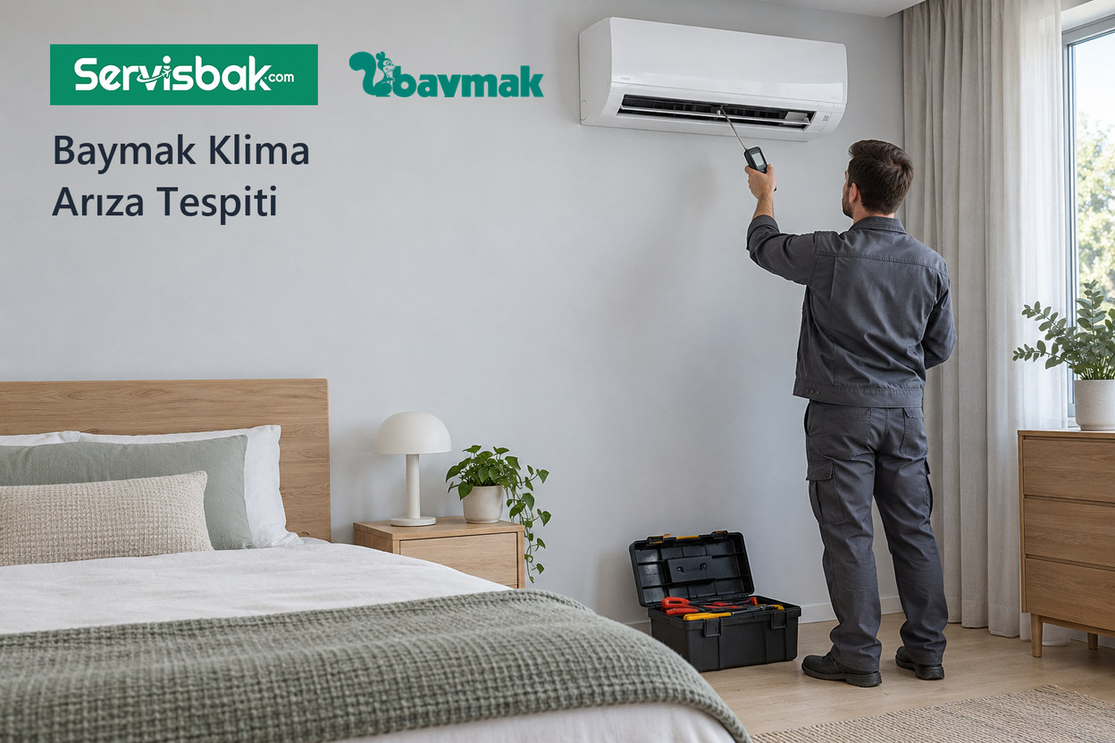 Baymak klima arıza tespiti - Servisbak.com