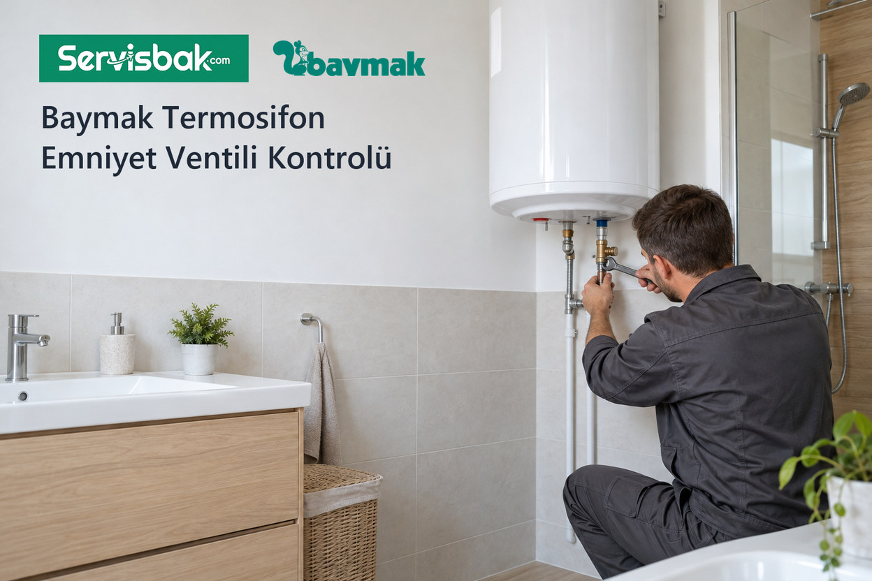 Baymak termosifon emniyet ventili kontrolü - Servisbak.com