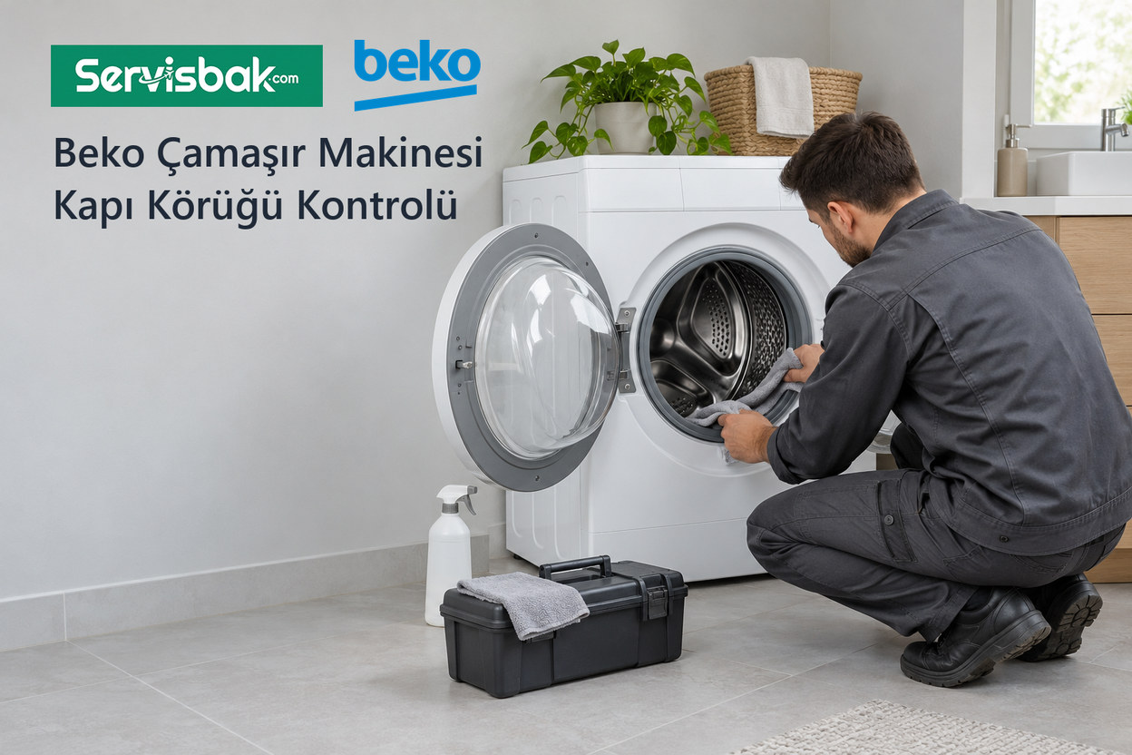 Beko çamaşır makinesi kapı körüğü kontrolü - Servisbak.com