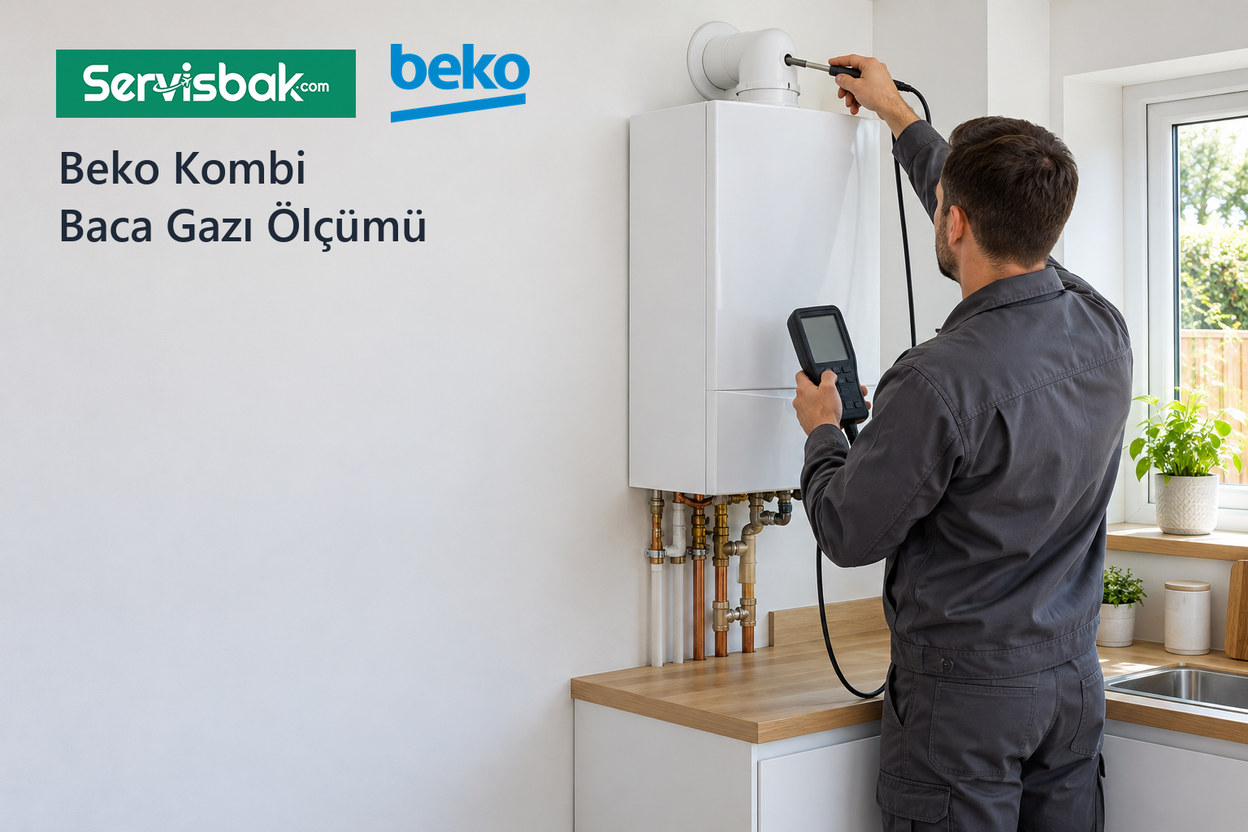 Beko kombi baca gazı ölçümü - Servisbak.com