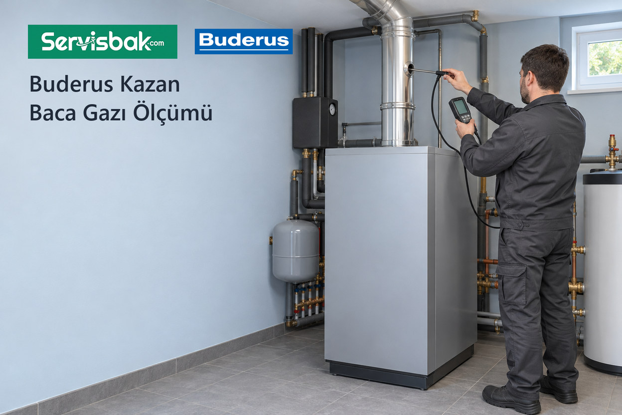 Buderus kazan baca gazı ölçümü - Servisbak.com