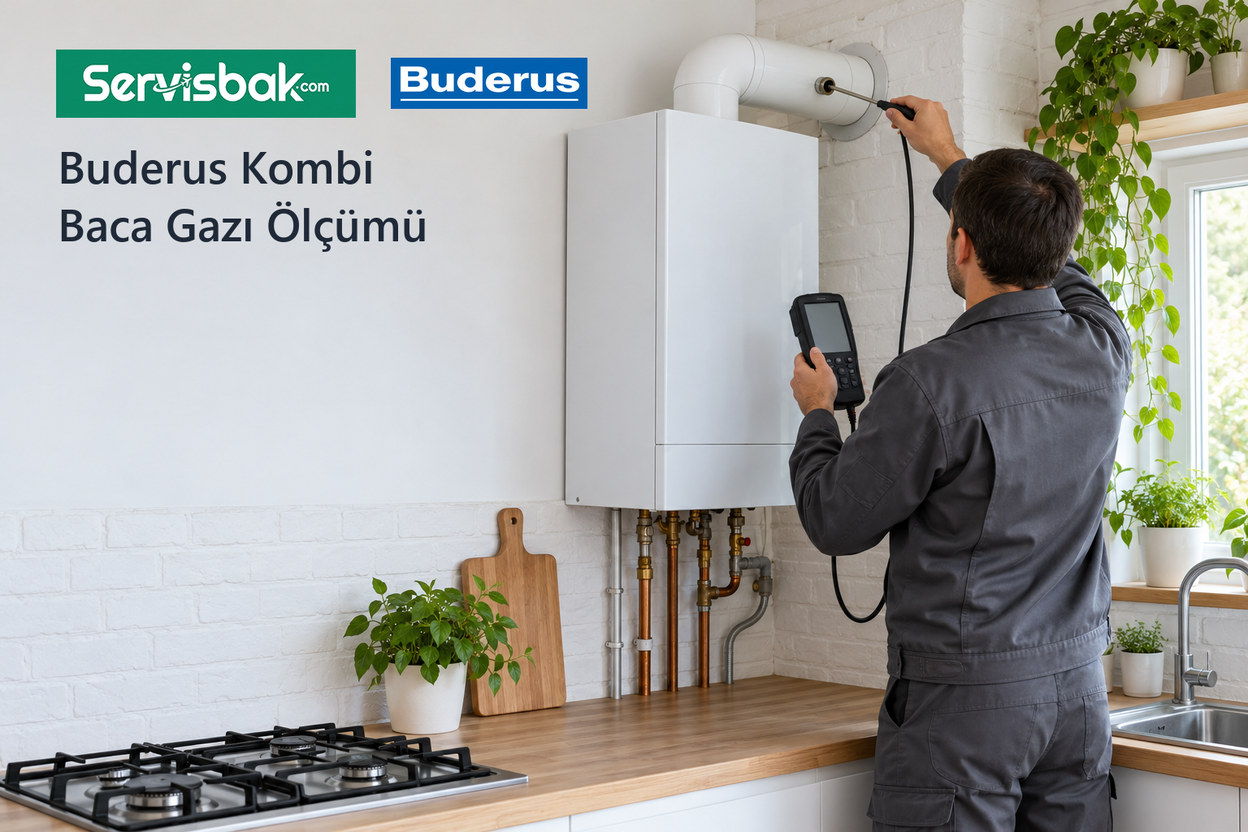 Buderus kombi baca gazı ölçümü - Servisbak.com