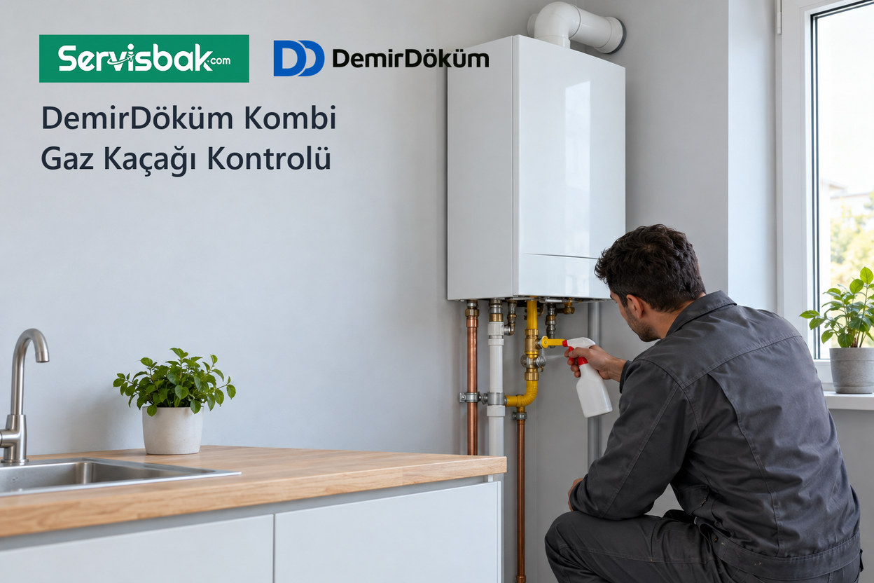 DemirDöküm kombi gaz kaçağı kontrolü - Servisbak.com