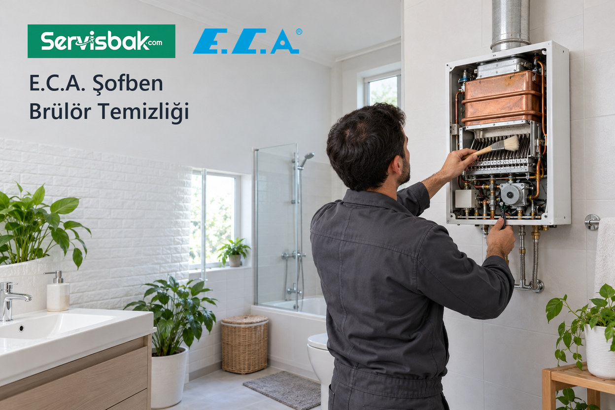 E.C.A. şofben brülör temizliği - Servisbak.com