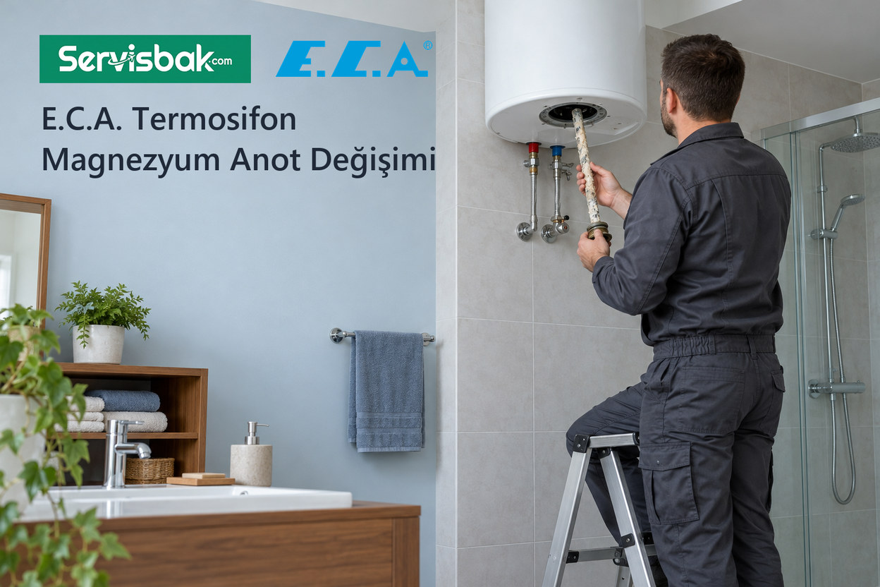 E.C.A. termosifon magnezyum anot değişimi - Servisbak.com