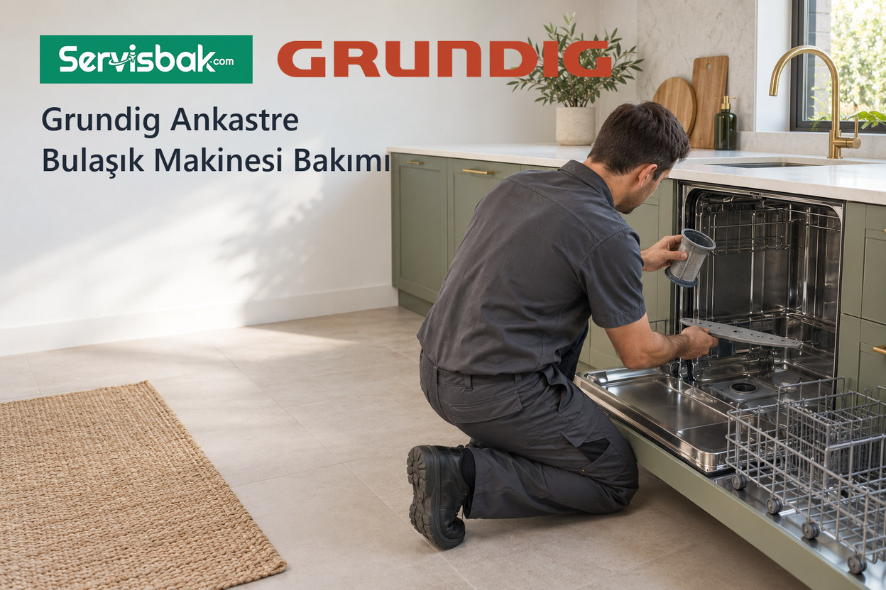 Grundig ankastre bulaşık makinesi filtre temizliği - Servisbak.com