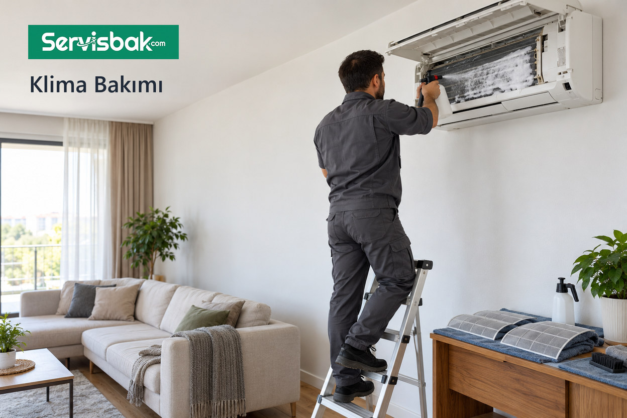 Klima bakımı ve filtre temizliği - Servisbak.com