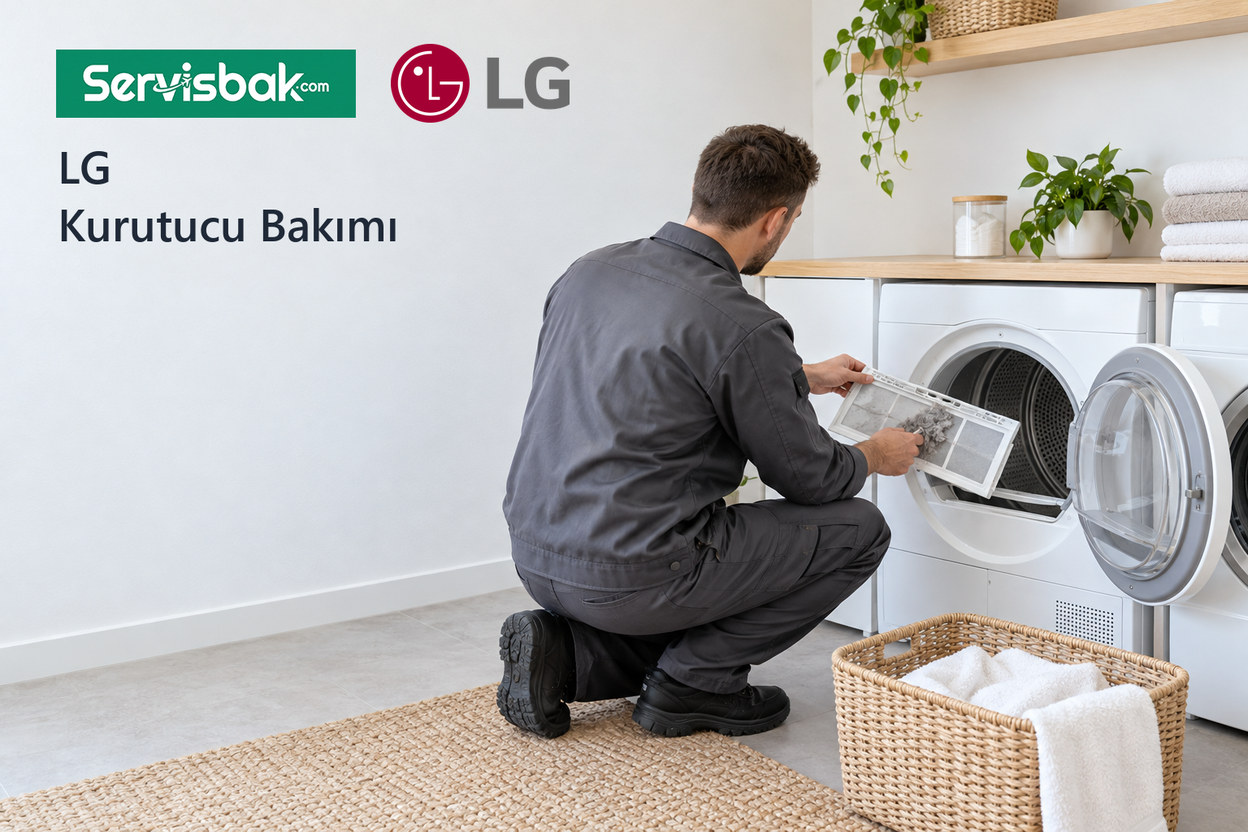 LG kurutma makinesi bakımı - Servisbak.com