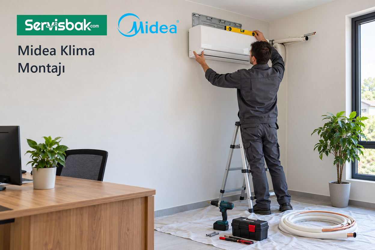 Midea klima montajı - Servisbak.com