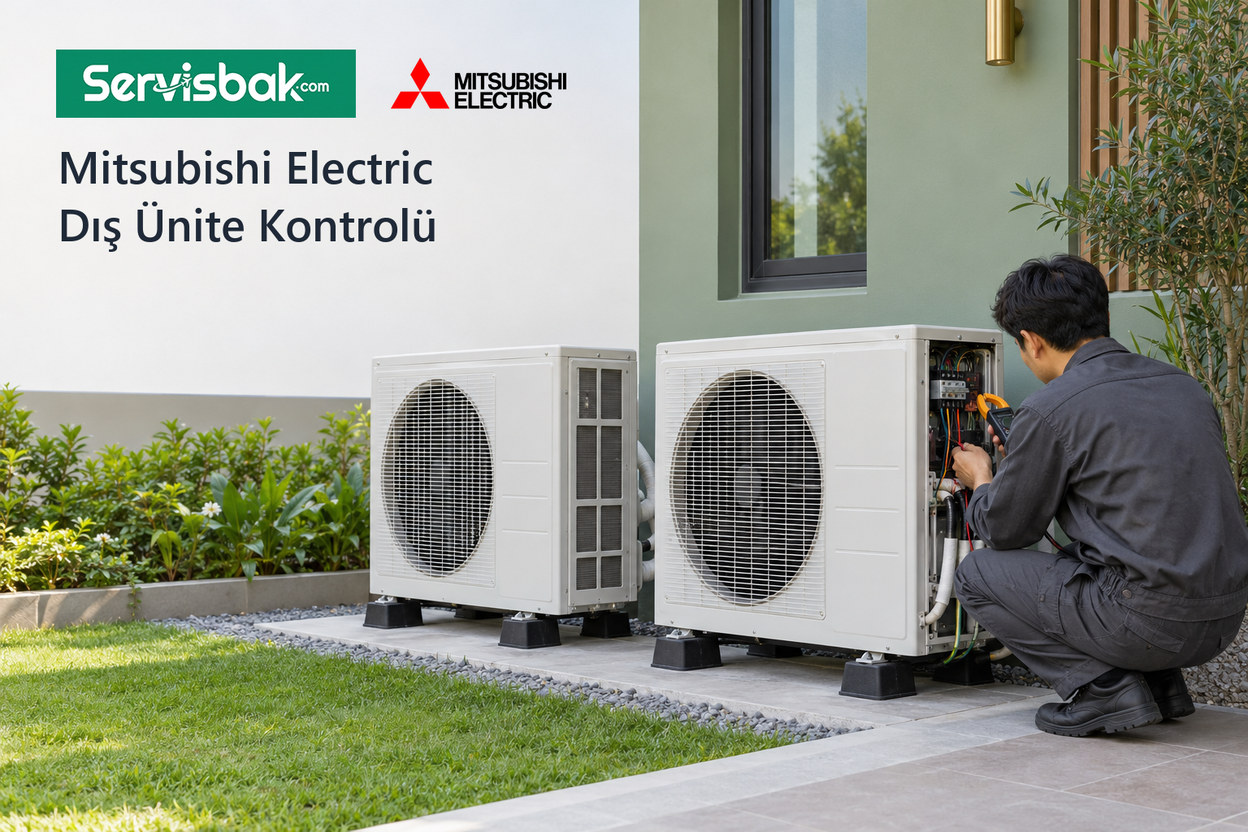 Mitsubishi Electric klima dış ünite kontrolü - Servisbak.com