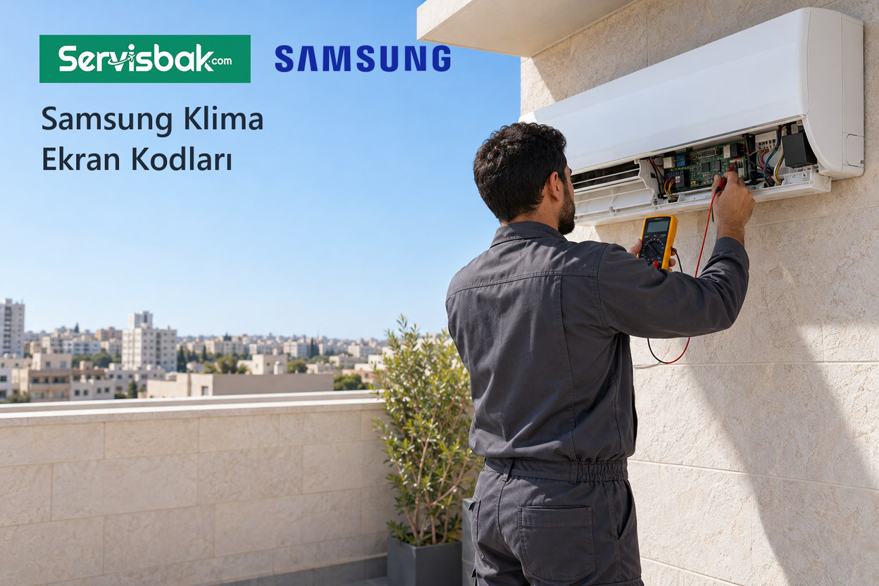 Samsung klima ekran kodları kontrolü - Servisbak.com