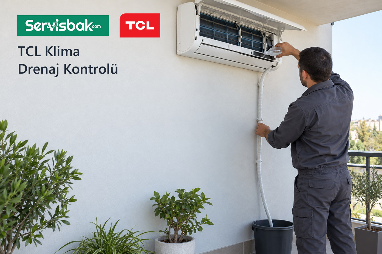 TCL klima drenaj kontrolü - Servisbak.com