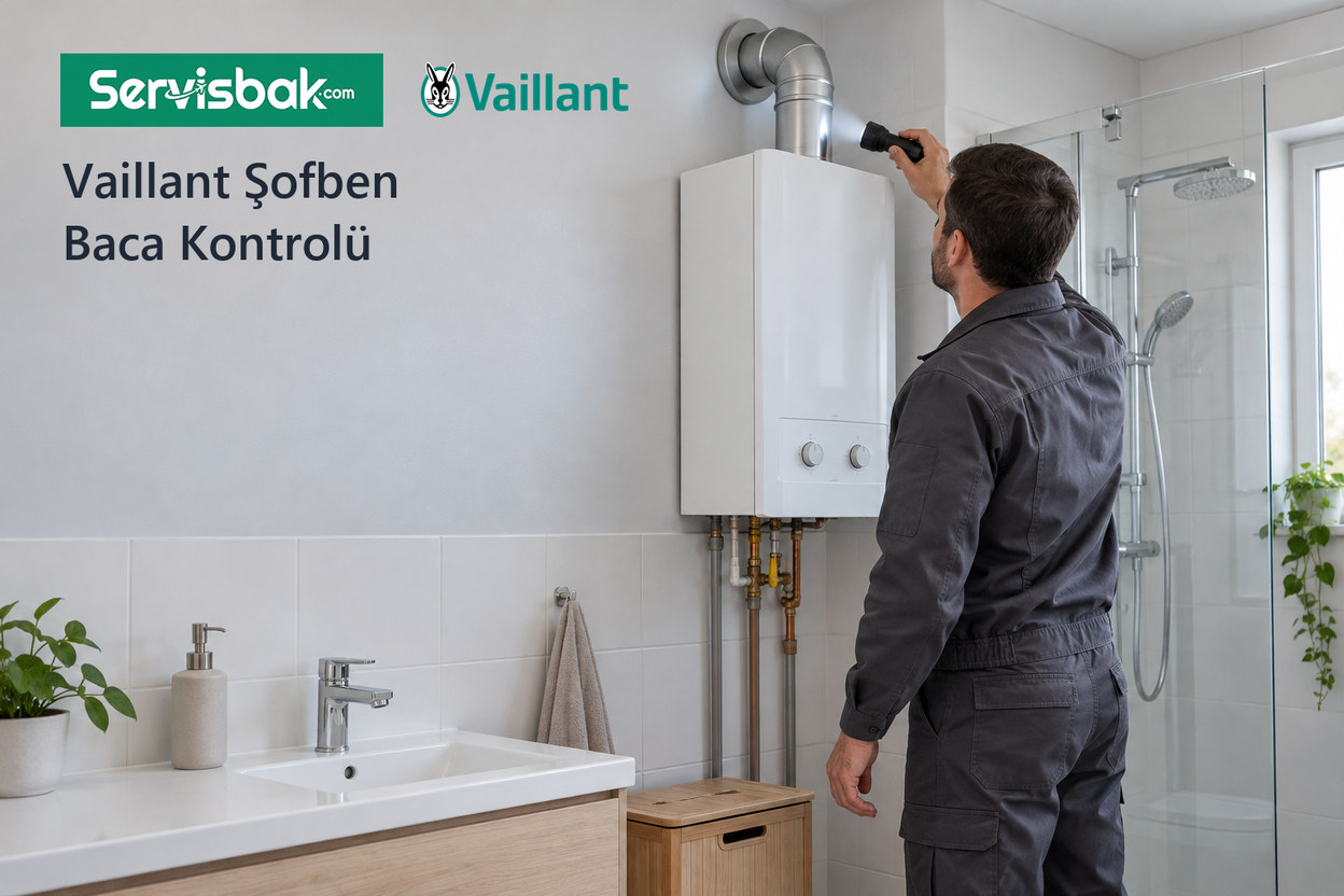 Vaillant şofben baca kontrolü - Servisbak.com