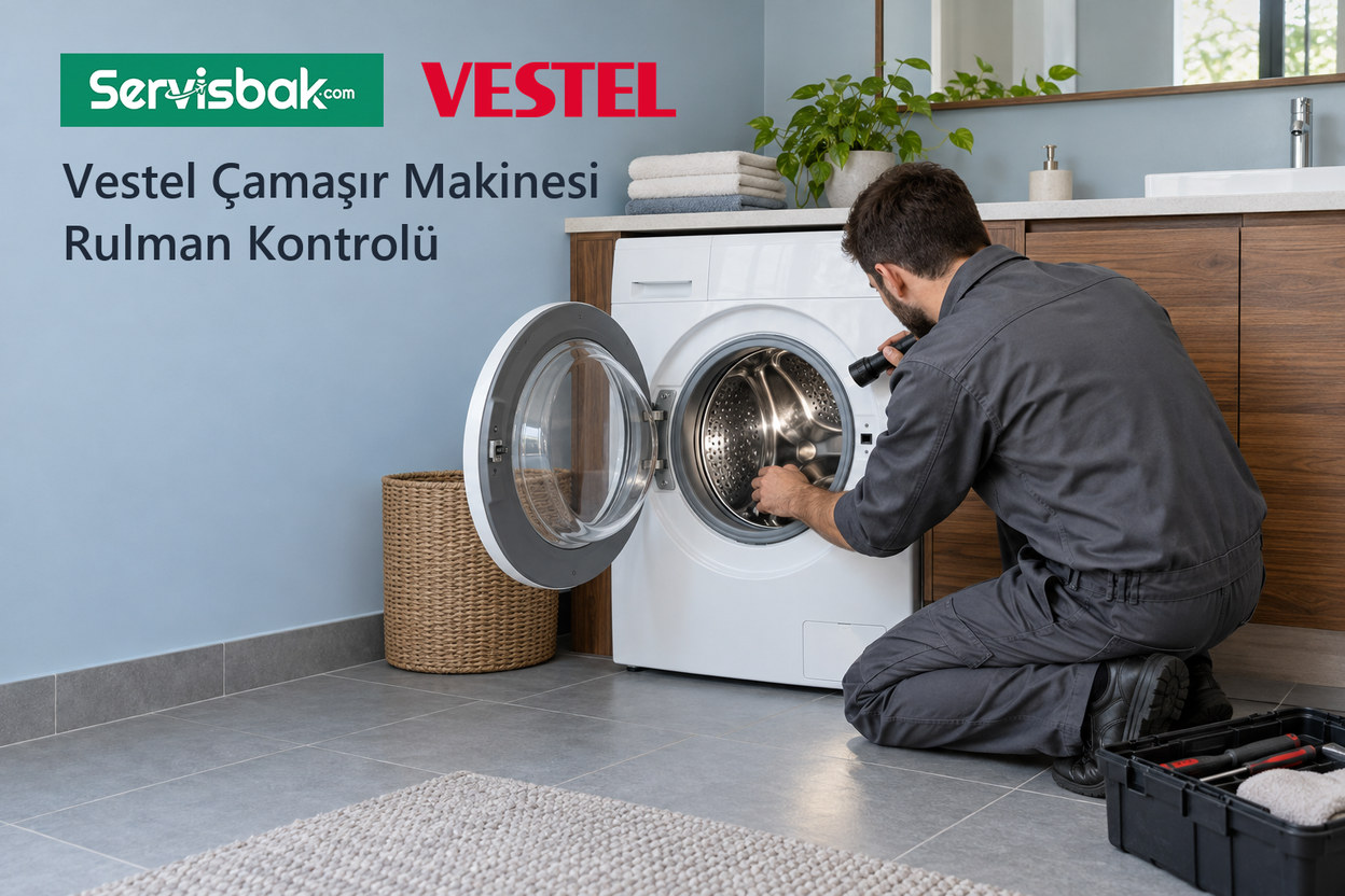 Vestel çamaşır makinesi kazan ve rulman kontrolü - Servisbak.com