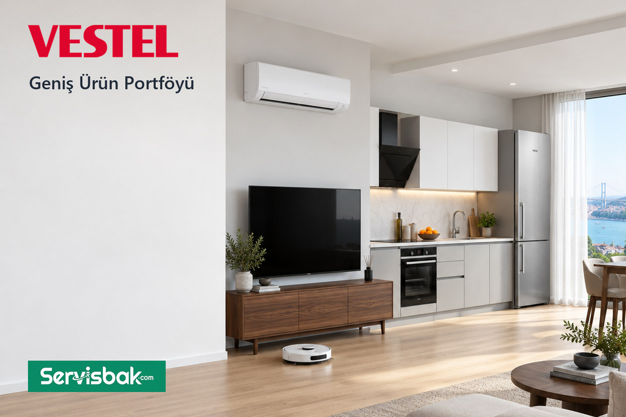 Vestel geniş ürün portföyü - Servisbak.com