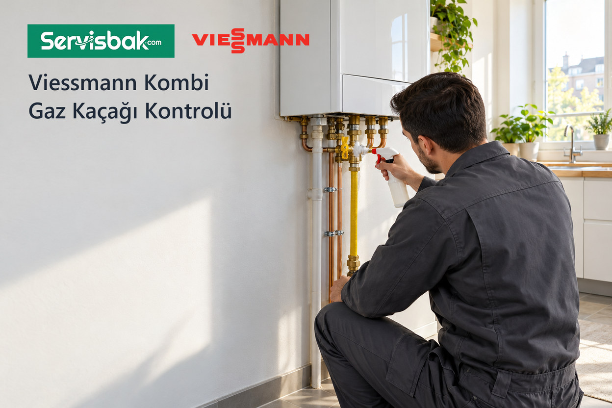 Viessmann kombi gaz kaçağı kontrolü - Servisbak.com